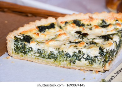 Quiche is a French tart consisting of pastry crust filled with savoury custard and pieces of cheese, meat, seafood or vegetables. The best-known variant is quiche Lorraine
