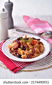 Quick Chorizo And Vegetable Rice Bowl