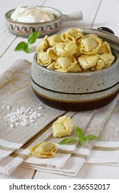 Quick And Easy Dinner: Frozen Foods, Ravioli With Sour Cream