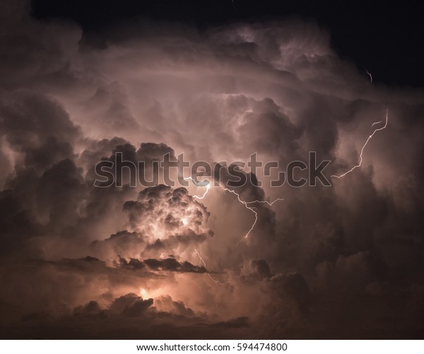 Quick Lightning Stock Photo Edit Now 594474800