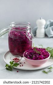 Quick Pickled Red Cabbage, Vegan Food