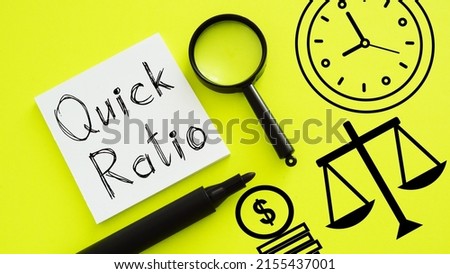 Quick Ratio is shown using a text