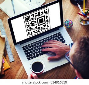 Quick Response Code Digital Business Technology Concept