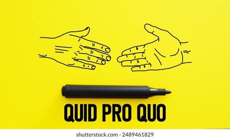 Quid Pro Quo is shown using a text