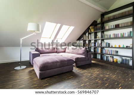 Similar – Image, Stock Photo attic apartment