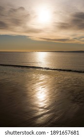 Quiet Empty Barry Island Beach