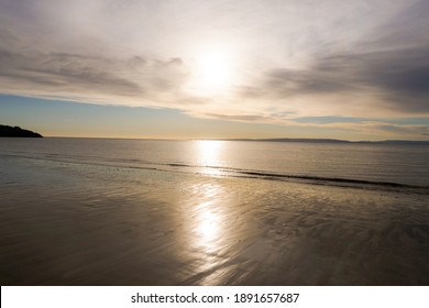 Quiet Empty Barry Island Beach