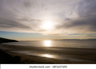 Quiet Empty Barry Island Beach