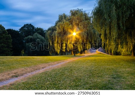 A quiet evening path winds beneath the willows of Upper Onondaga Park, inviting travelers to slow down and discover the softer side of Syracuse