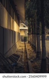 A Quiet Hallway in a High School in Java, Indonesia