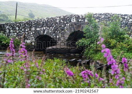 The Quiet Man Bridge is a dry stone bridge, which is best known for having been a favourite filming location for John Wayne. Located between Galway and Clifden Ireland.