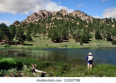 A Quiet Mountain Lake At Rocky Mountain National Park, Colorado