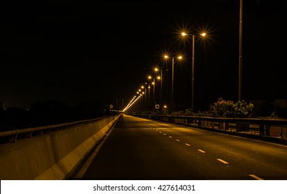 Quiet Mumbai Roads At Night