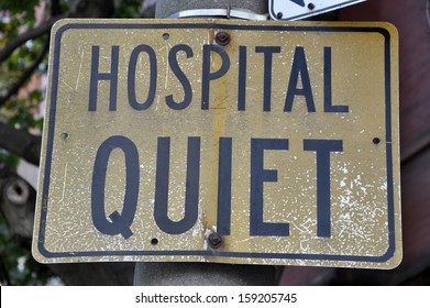 Quiet sign hospital zone