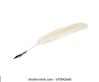 Quill Isolated On White Background