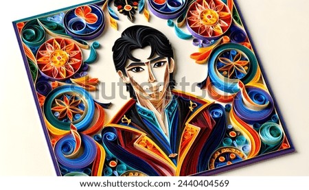 
Quilling art merges with photography to portray anime characters intricately. Craftsmanship and detail shine, inviting admiration for beloved figures. #QuillingArt #AnimePhotography