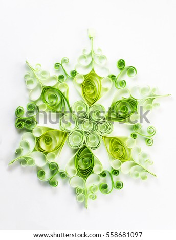 Similar – Green flowers and leaves flat lay