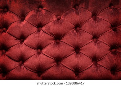 Quilted velvet burgundy fabric as a background