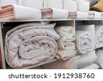 
Quilts and other objects washed and dressed in a luxury hotel.