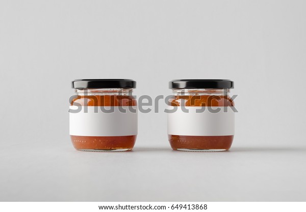 Download Quince Jam Jar Mockup Two Jars Food And Drink Stock Image 649413868 Yellowimages Mockups