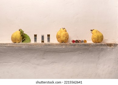 Quinces And Bullet Cartridges, Collector Hunter, Paleo Diet, Fruit And Bullets, Origin Diet