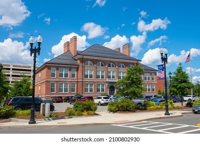 QUINCY, MA, USA - AUG. 18, 2020: City Of Quincy Office Of Healthy Homes Building At 34 Coddington Street In Quincy, Massachusetts MA, USA. 