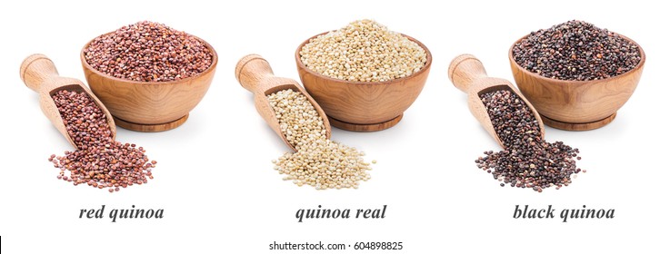 Quinoa Collection Isolated On White Background