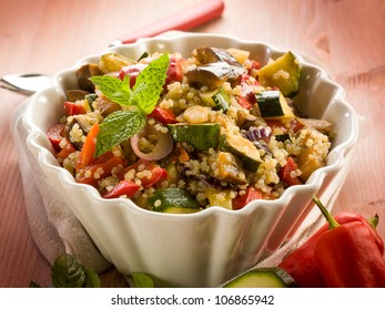 Quinoa Salad With Vegetables, Vegetarian Food