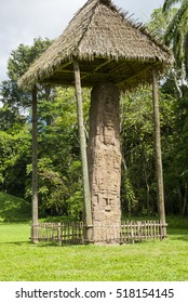 Quirigua Mayan Archaeological Site On Guatemala