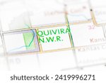 Quivira NWR. Kansas. USA on a map