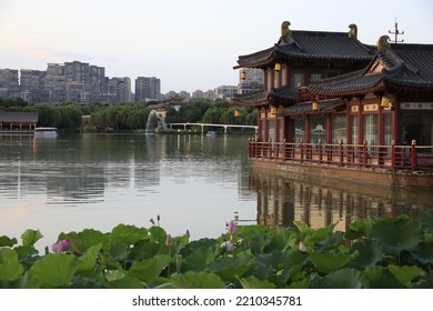 Qujiang Lake Nanhu Ruins Park in Xi'an, Shaanxi Province - Shutterstock ID 2210345781