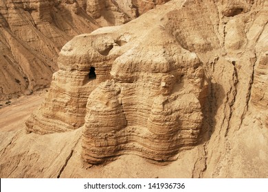 Qumran caves in Qumran National Park, Israel