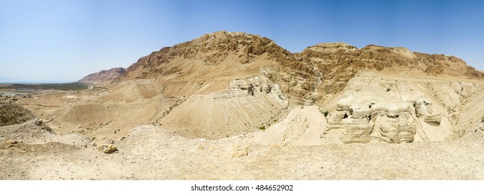 The Qumran Caves where the Dead Sea Scrolls were found.