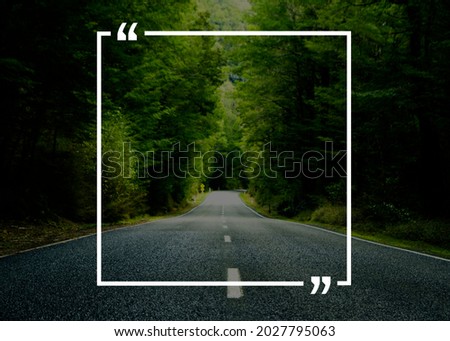 Quotation Marks Frame Message Copy Space Concept