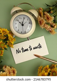 Quote About Time - No Time To Waste