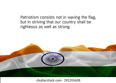 266 India flag quote Images, Stock Photos & Vectors | Shutterstock