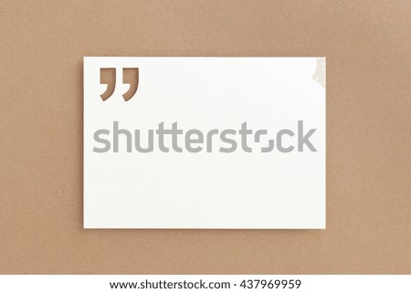 Quote template