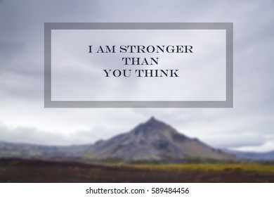 You Are Stronger Quote Stock Photos Images Photography