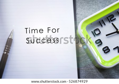 Quotes Time Success Motivational Quotes Background Stock Photo Edit