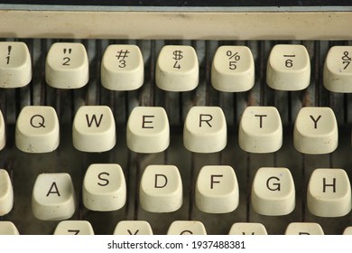 Qwerty Key On A Typewriter