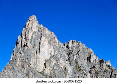 Ra Gusela peak in the Dolomites, Italy, Europe                               