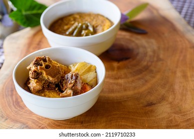 Rabada, Oxtail Traditional Dish Of Brazilian Cuisine. Made With Oxtail Meat.