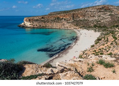 The Rabbit Beach In Lampedusa, Pelagie Islands