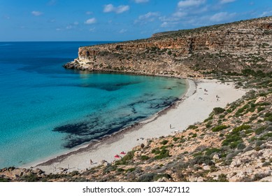 The Rabbit Beach In Lampedusa, Pelagie Islands