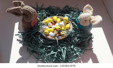rabbit with easter egg