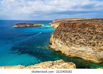 Rabbit Island At Lampedusa, Italy