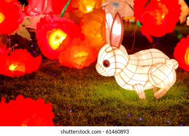 rabbit lantern for Chinese mid autumn festival