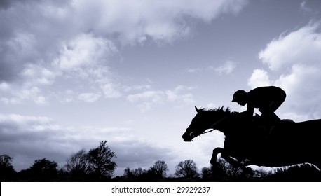 Horse Jumping Over Hurdle High Res Stock Images Shutterstock