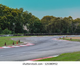 Race Track Curve Road For Car Racing