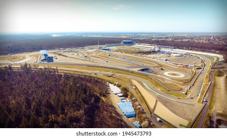 Racetrack Hockenheimring In Germany On A Sunny Day